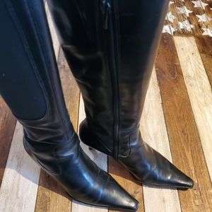 Bronx knee high heeled boots